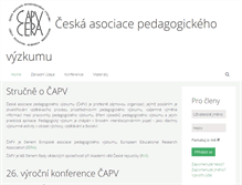 Tablet Screenshot of capv.cz